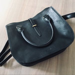 Fossil Ryder Satchel Crossbody purse bag leather